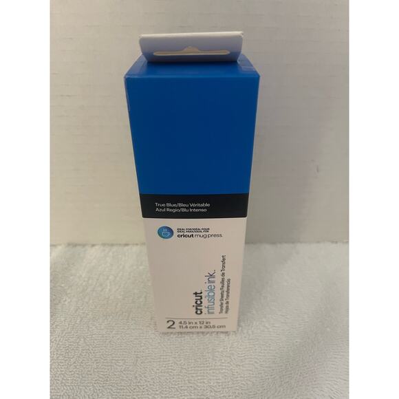 Cricut New Mug Press infusible  True Blue Print  Ink Sheets 4.5x12/ 1‎ p… - Picture 1 of 6